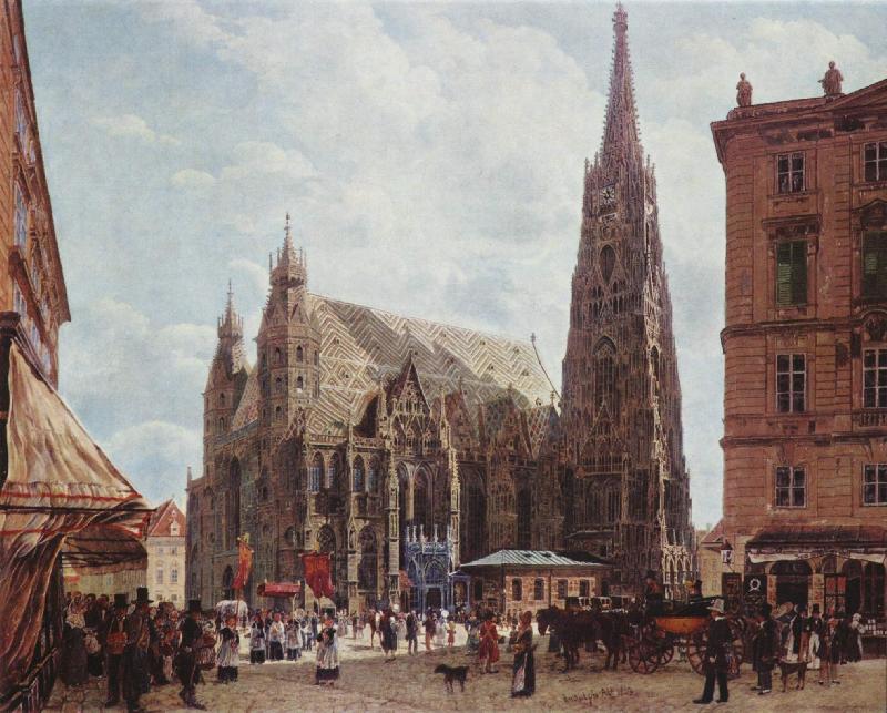 Rudolf von Alt View of Stephansdom